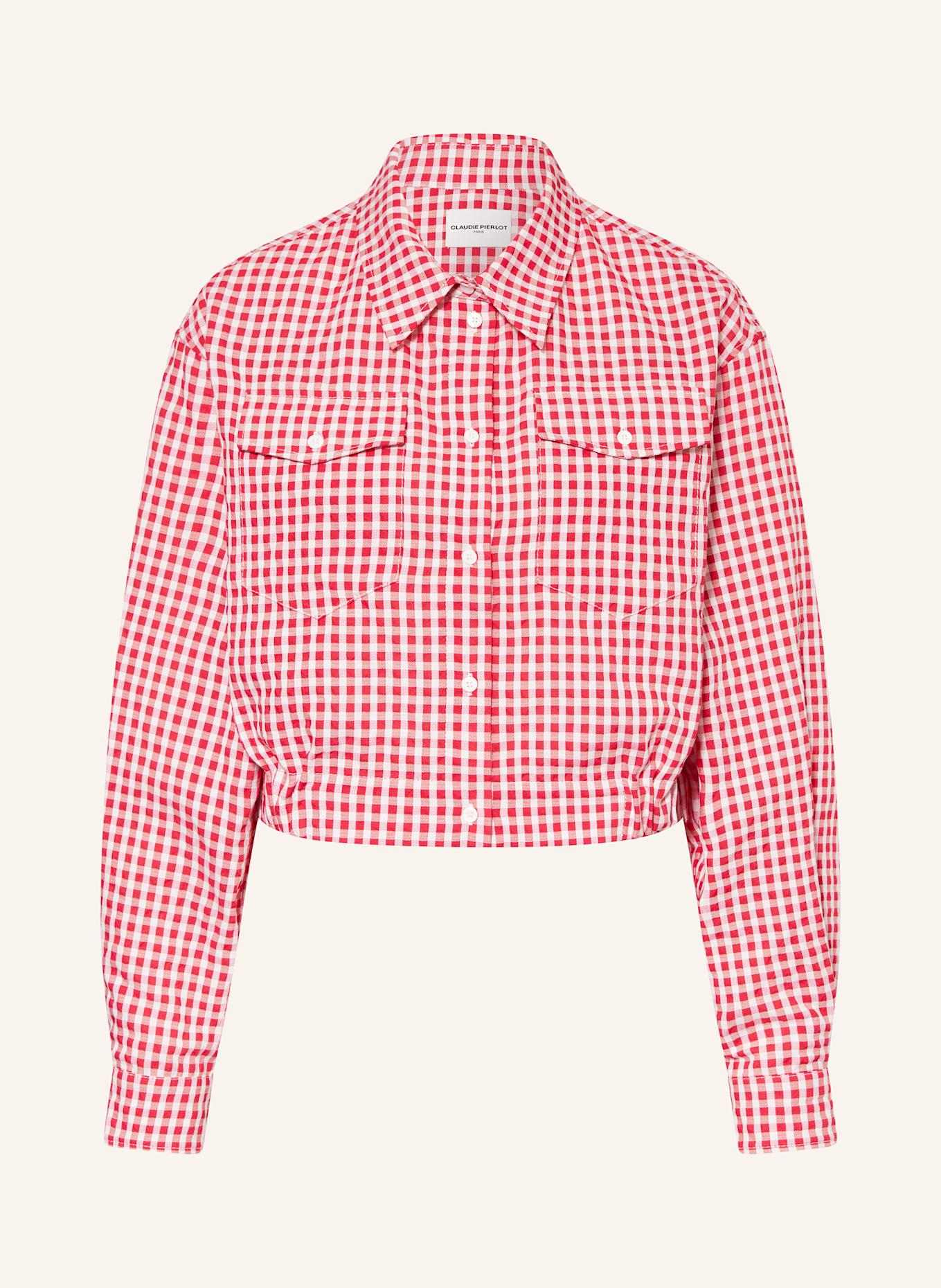 

Укороченная блузка-рубашка Claudie Pierlot, мультиколор