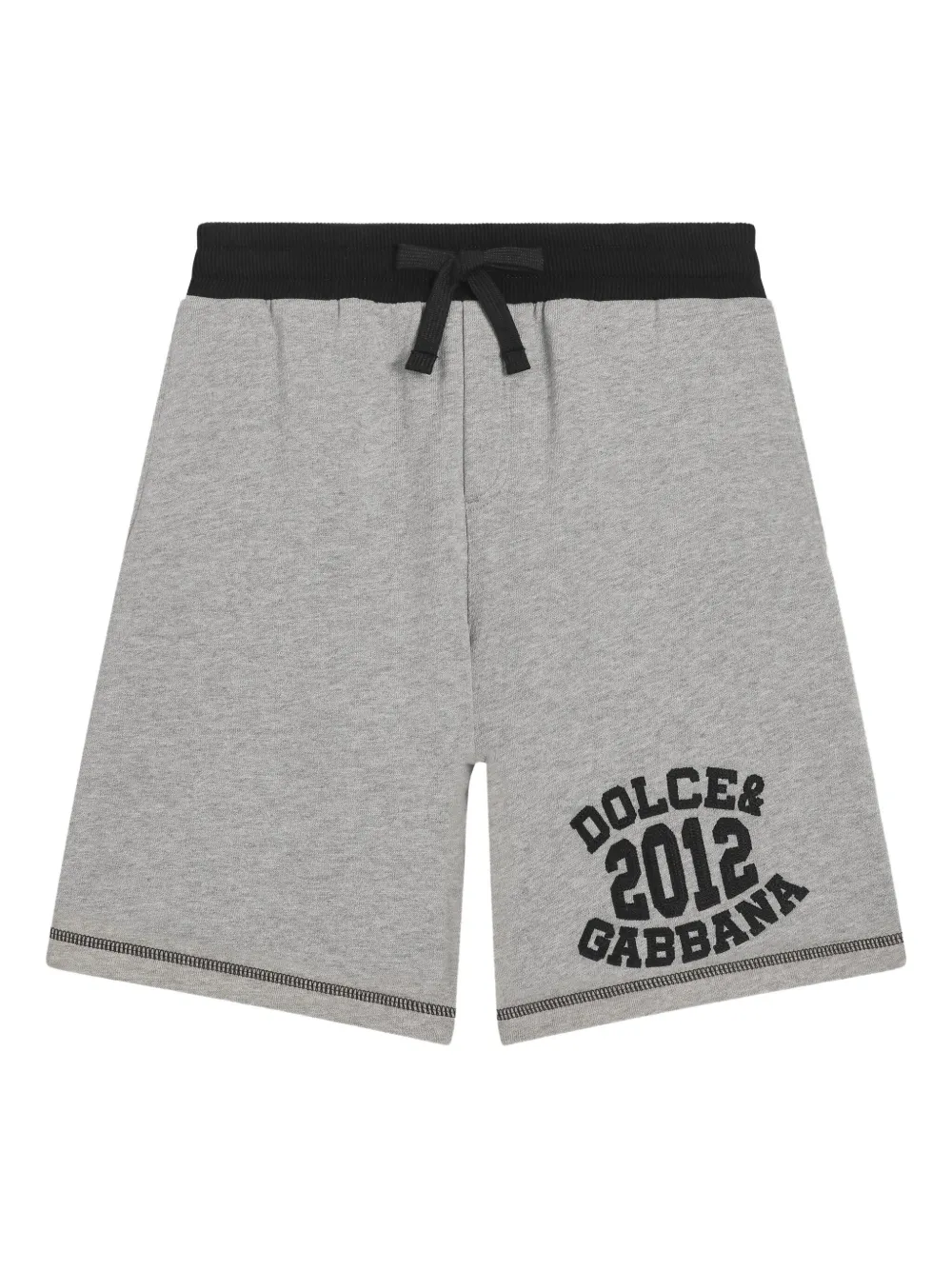 

Шорты с кулиской и логотипом Dolce & Gabbana Kids, серый