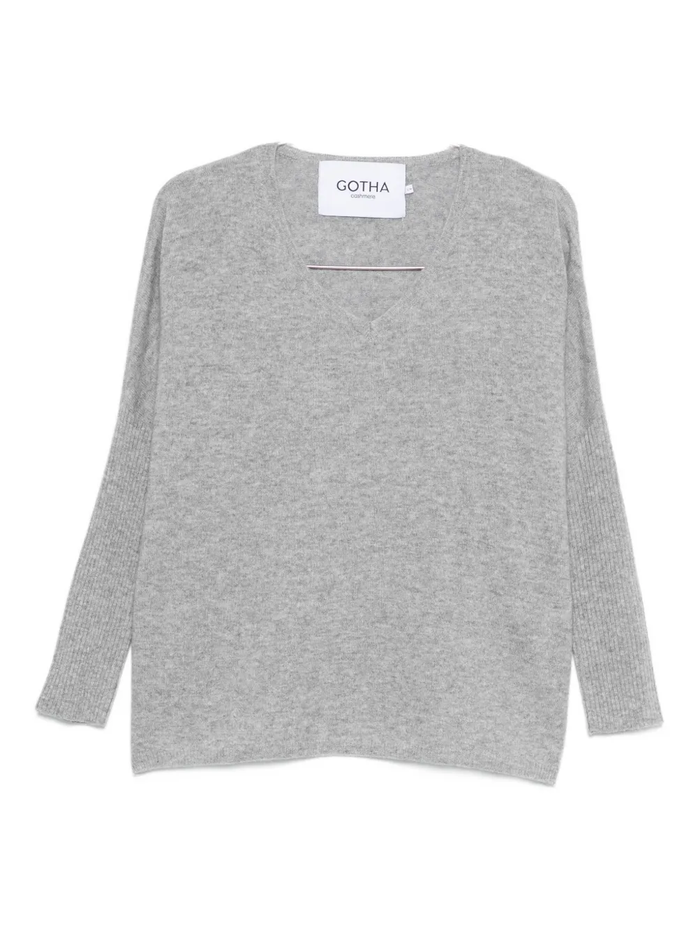 

Свитер с V-образным вырезом Gotha, серый