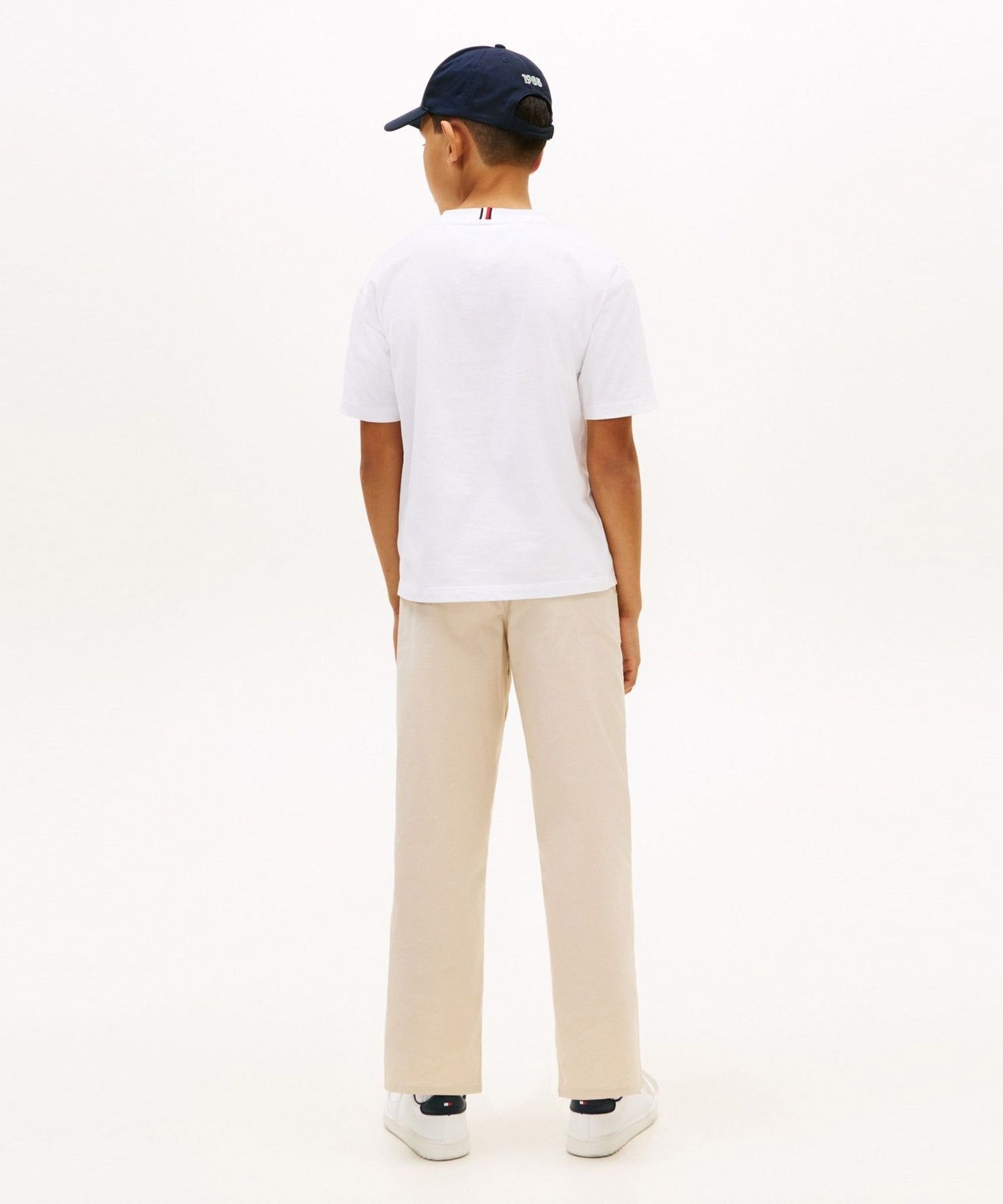 Детская футболка с 3D-графическим рисунком, размер 26SS TOMMY HILFIGER, Beige 0K4 — фото 4