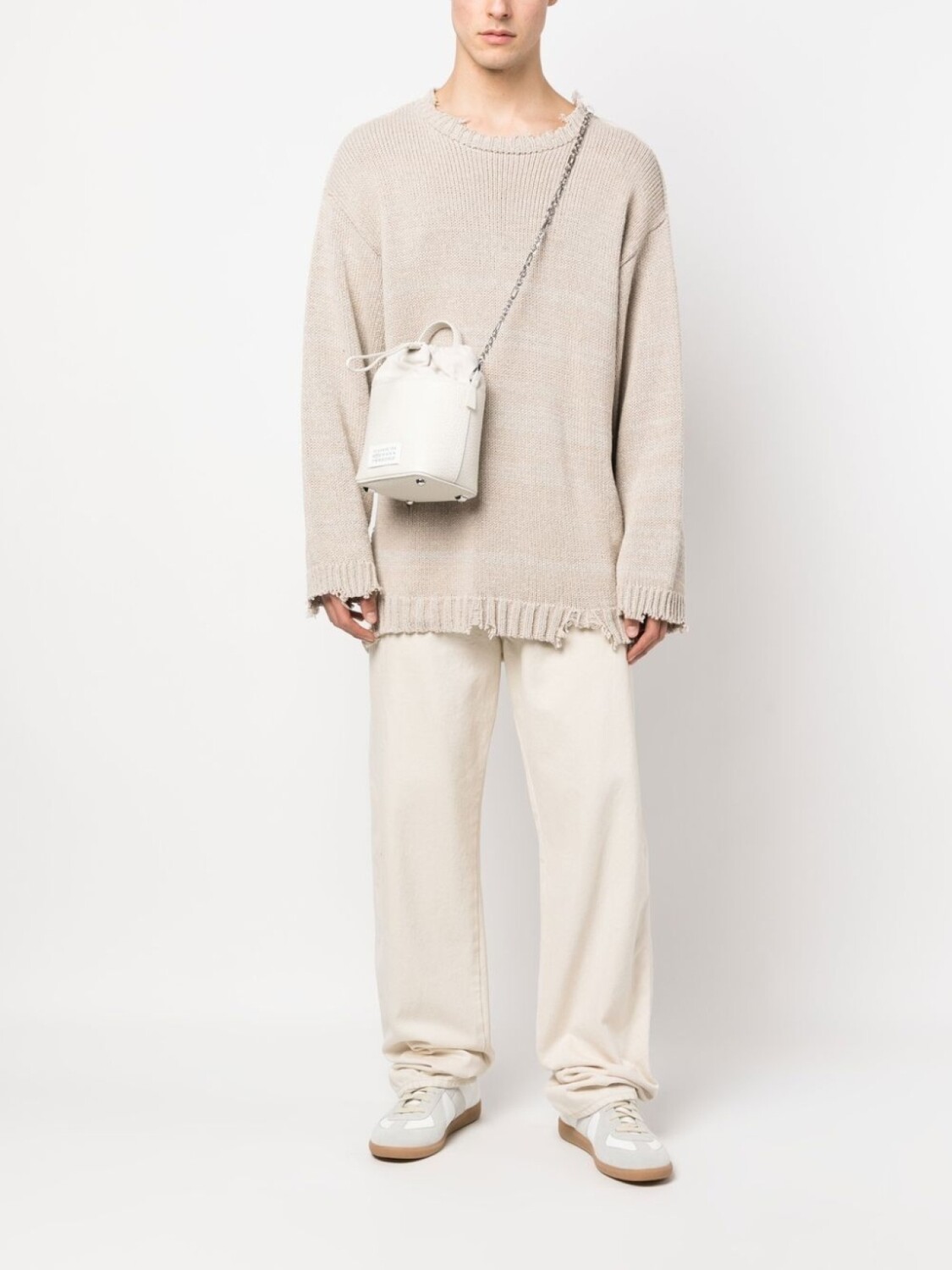 

Maison Margiela маленькая сумка-ведро 5AC, нейтральный цвет