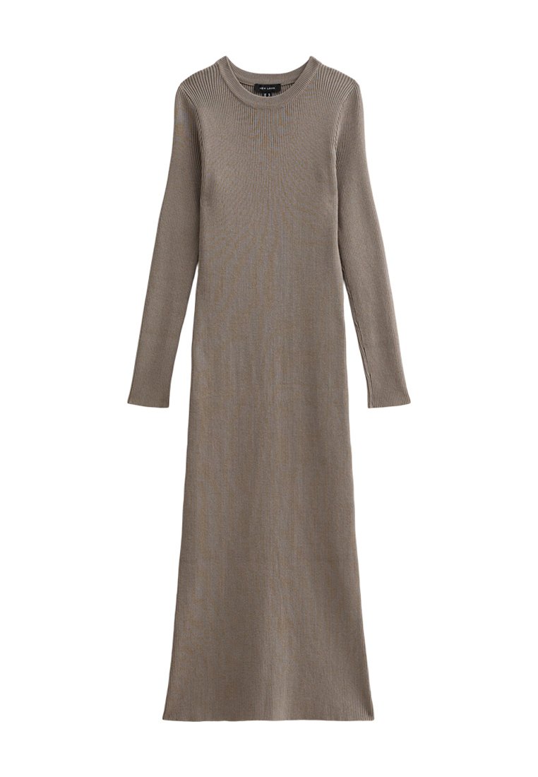 

Платье-джемпер RIB KNIT MIDI DRESS New Look, бежевый