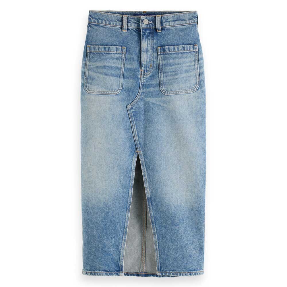 

Юбка Scotch & Soda Patch Pocket Denim, синий