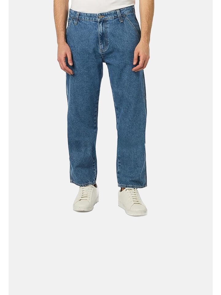

Джинсы Mavi Jeans Jeans 5-Pocket-Denim Druckknopf mittlere Taille, синий