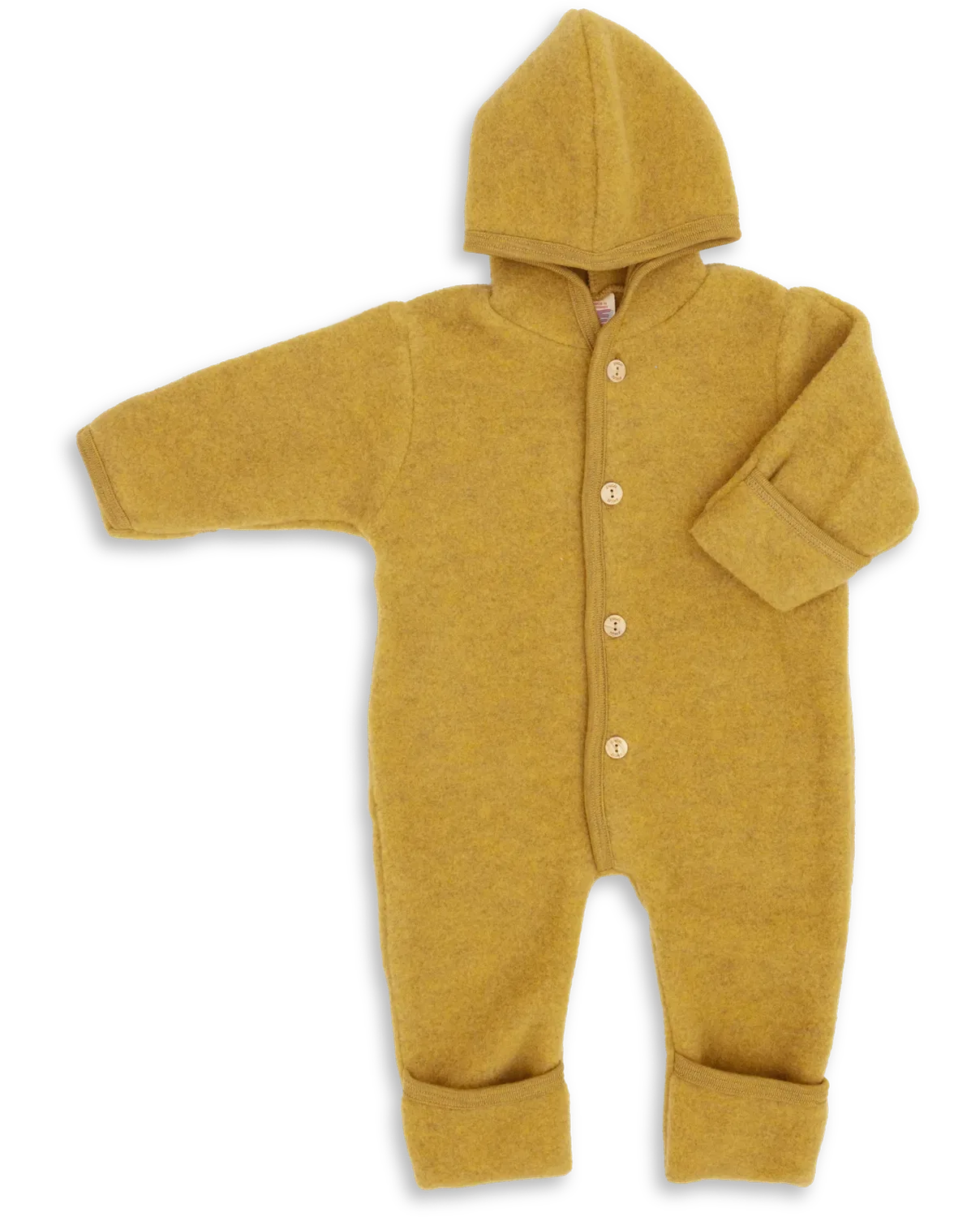 Комбинезон детский с капюшоном, Kinderhaus Blaubär, шафрановый меланж