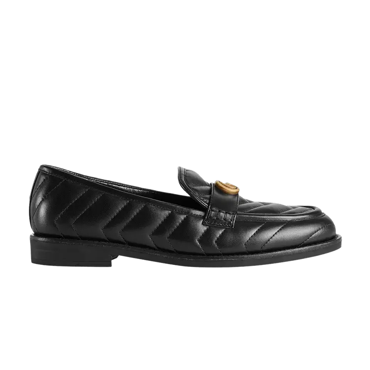 Кроссовки Gucci Wmns Double G Loafers 'Black', черный