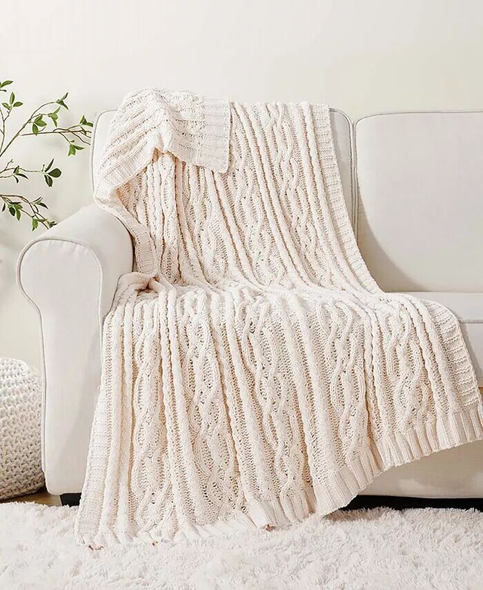 

Плед из синели Lifestyle, 51 x 67 дюймов Battilo, бежевый