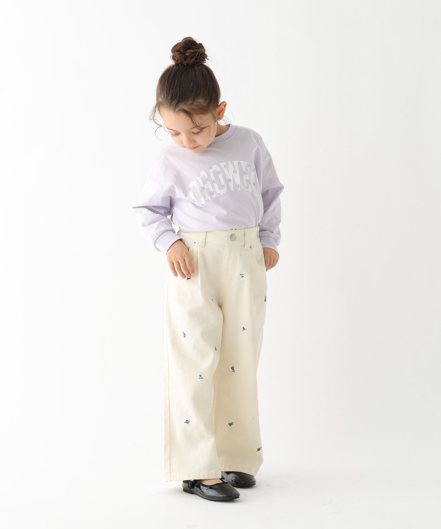 Хорошие широкие джинсы / 100-120 см / 629894 GLOBAL WORK, Gray (heart pattern) 10 — фото 3