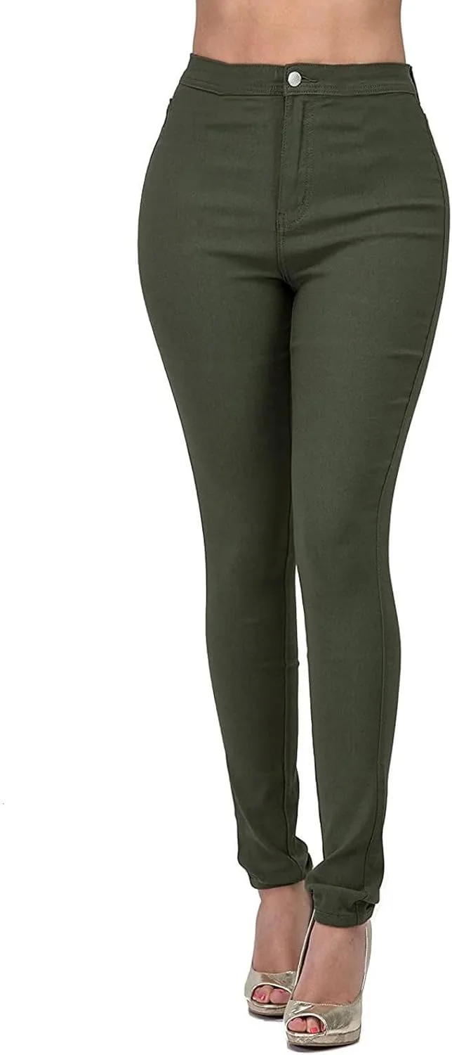 

Женские джинсы скинни High Waisted-Rise, подтягивающие и стрейч