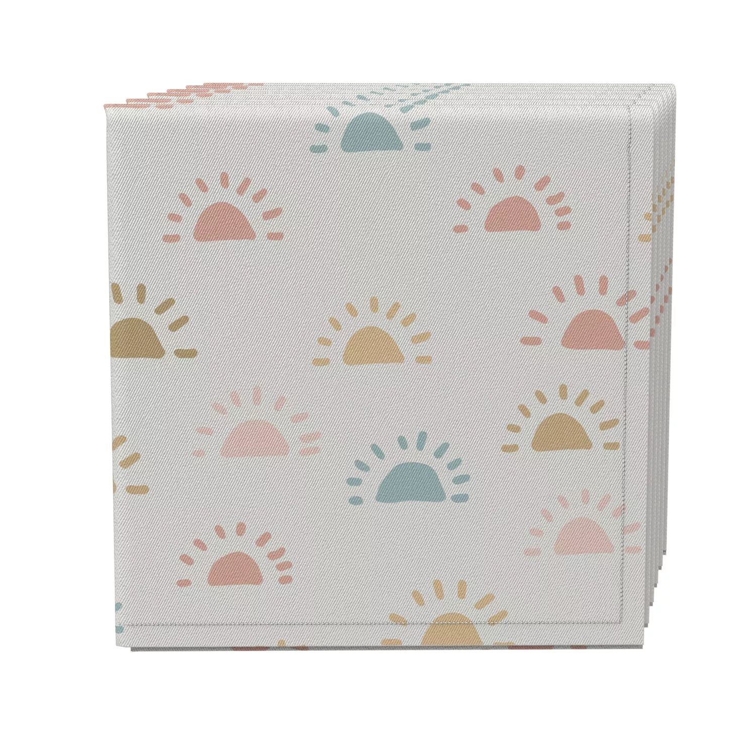 

Набор салфеток из 4 шт., 100% хлопок, 20х20 дюймов, пастельный Modern Sunrise