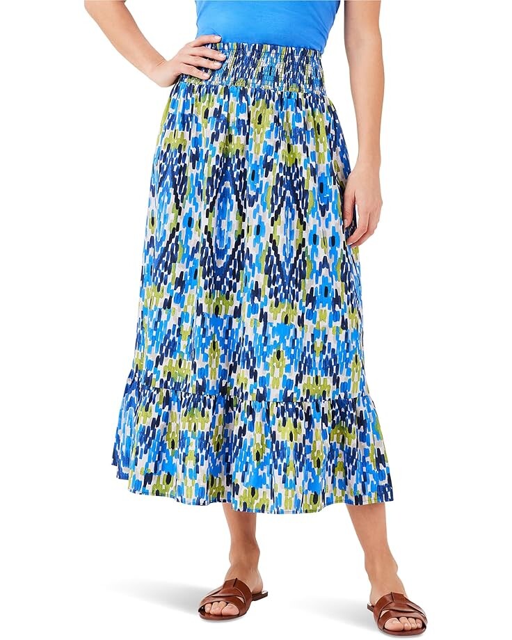 

Юбка NIC+ZOE Petite Diamond Dash Skirt, синий мульти