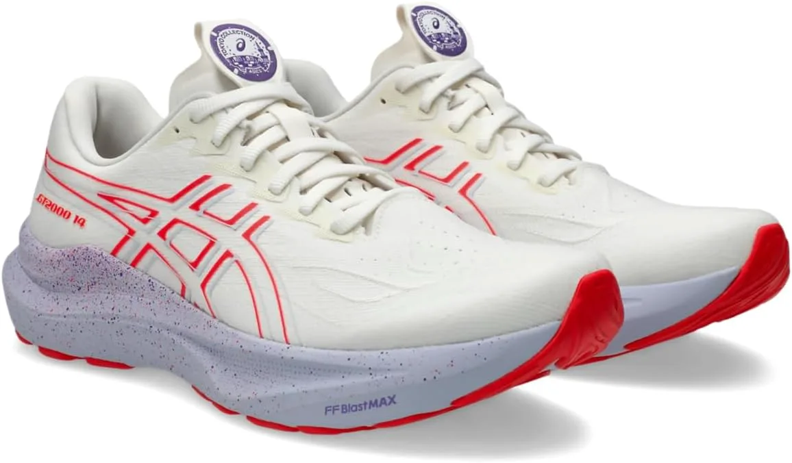 Беговые кроссовки ASICS GT-2000 14 для мужчин, кремовый/фиолетовый — фото 2