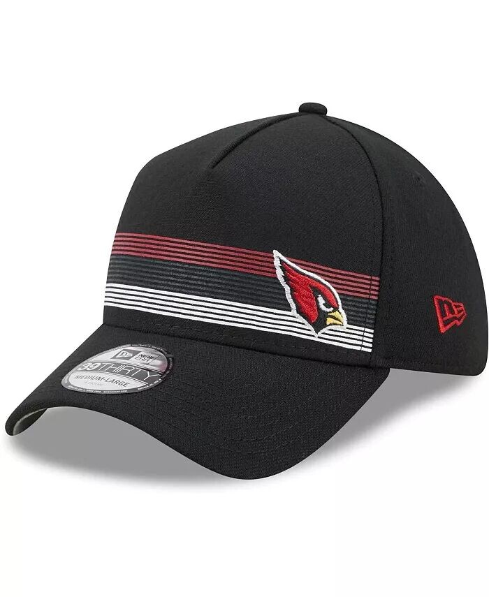 

Мужская черная кепка Arizona Cardinals Flawless Stripe 39THIRTY Flex Hat New Era, черный