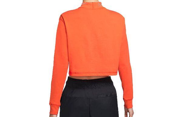 Футболка (WMNS) Nike Sportswear Short Sports T-Shirt 'Orange', оранжевый — фото 2