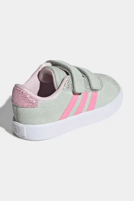 Кроссовки детские VL COURT 3.0 Adidas, бирюзовый — фото 3