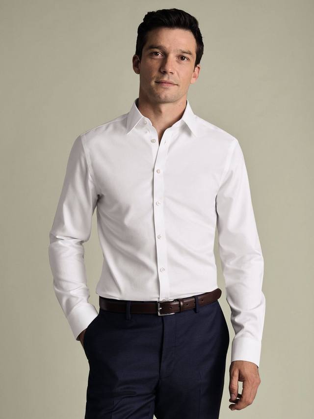 

Рубашка с классическим воротником Non-Iron Twill Charles Tyrwhitt, White