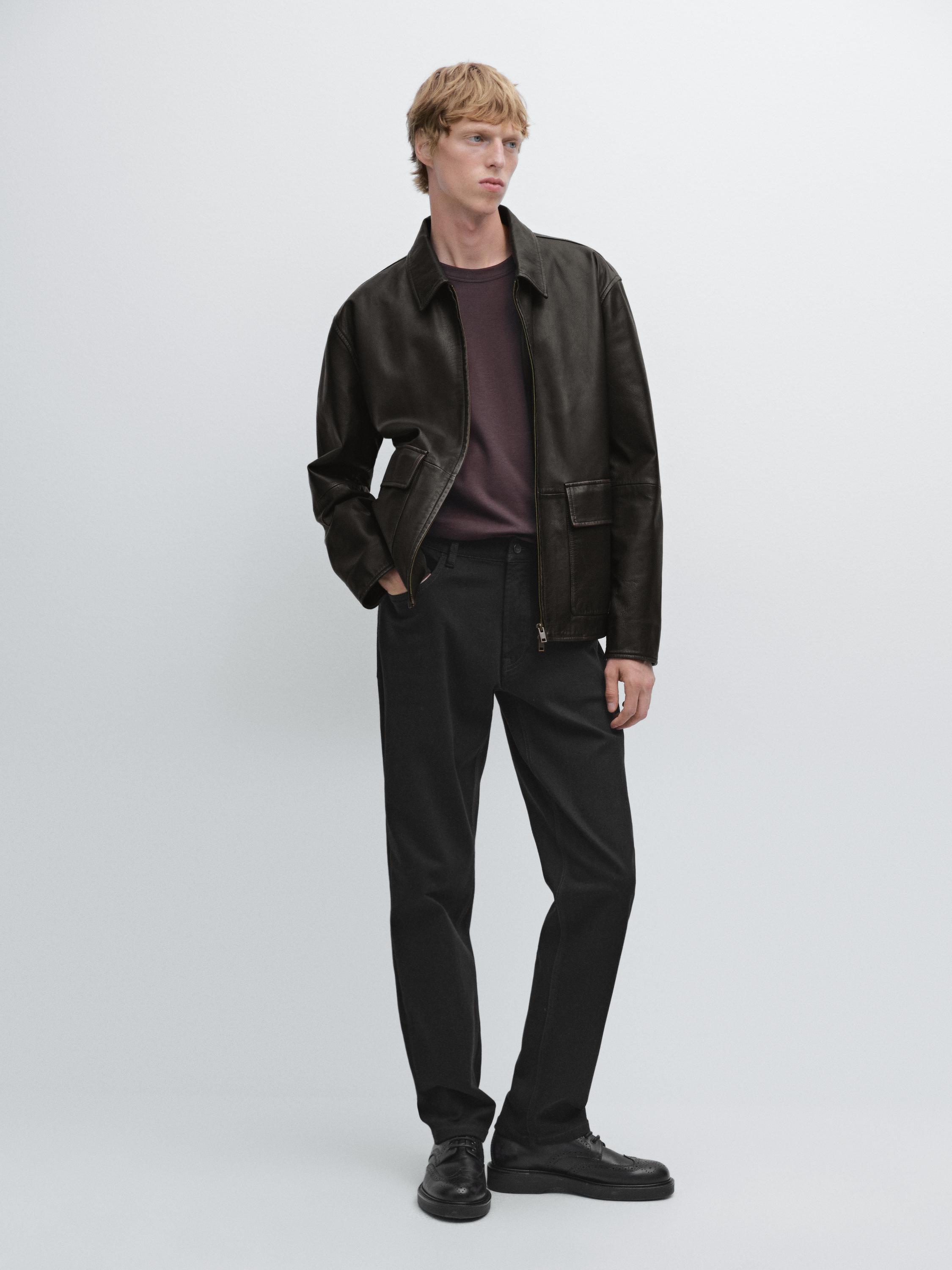 

Зауженные джинсы Massimo Dutti, черный