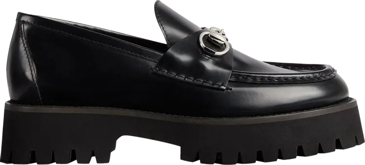 Кроссовки Gucci Wmns Horsebit Loafer 'Black', черный