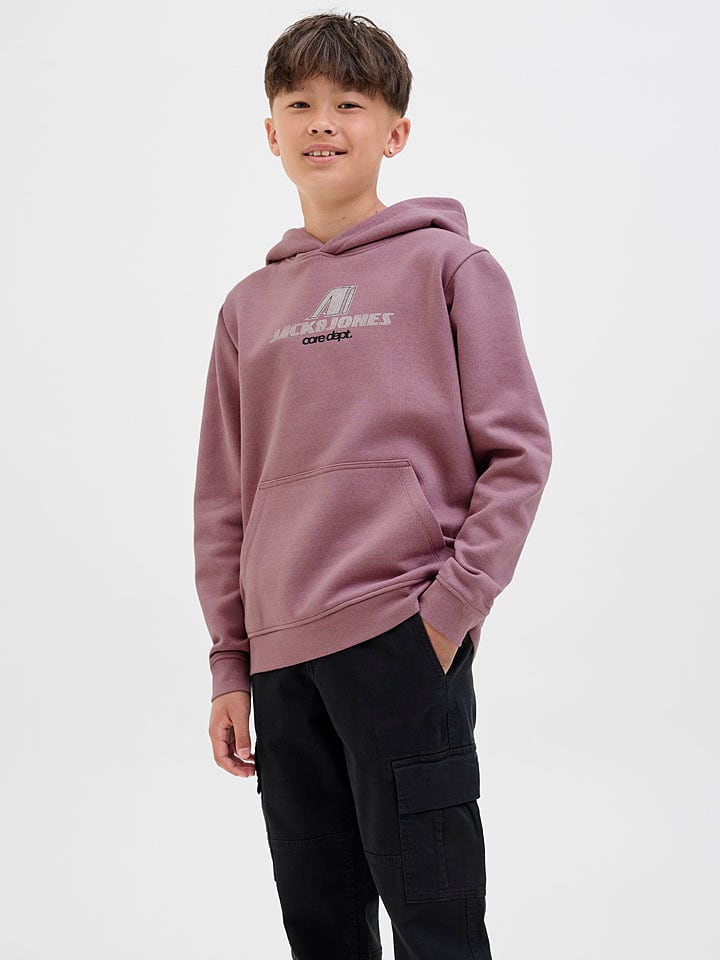 JACK & JONES Junior Худи с изображением животного фиолетового цвета — фото 2