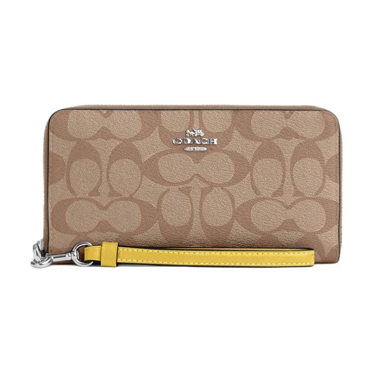 

COACH Женский кошелек из искусственной кожи цвета хаки, Khaki