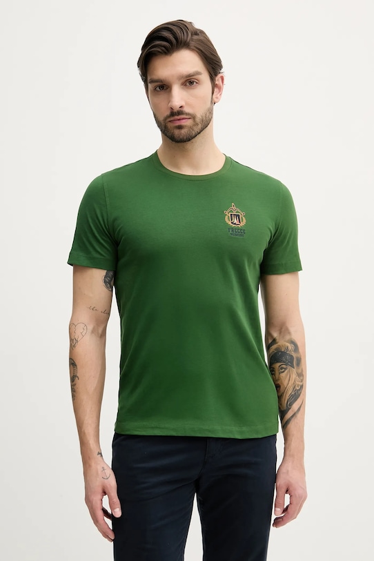 

Хлопковая футболка Aeronautica Militare, зеленый