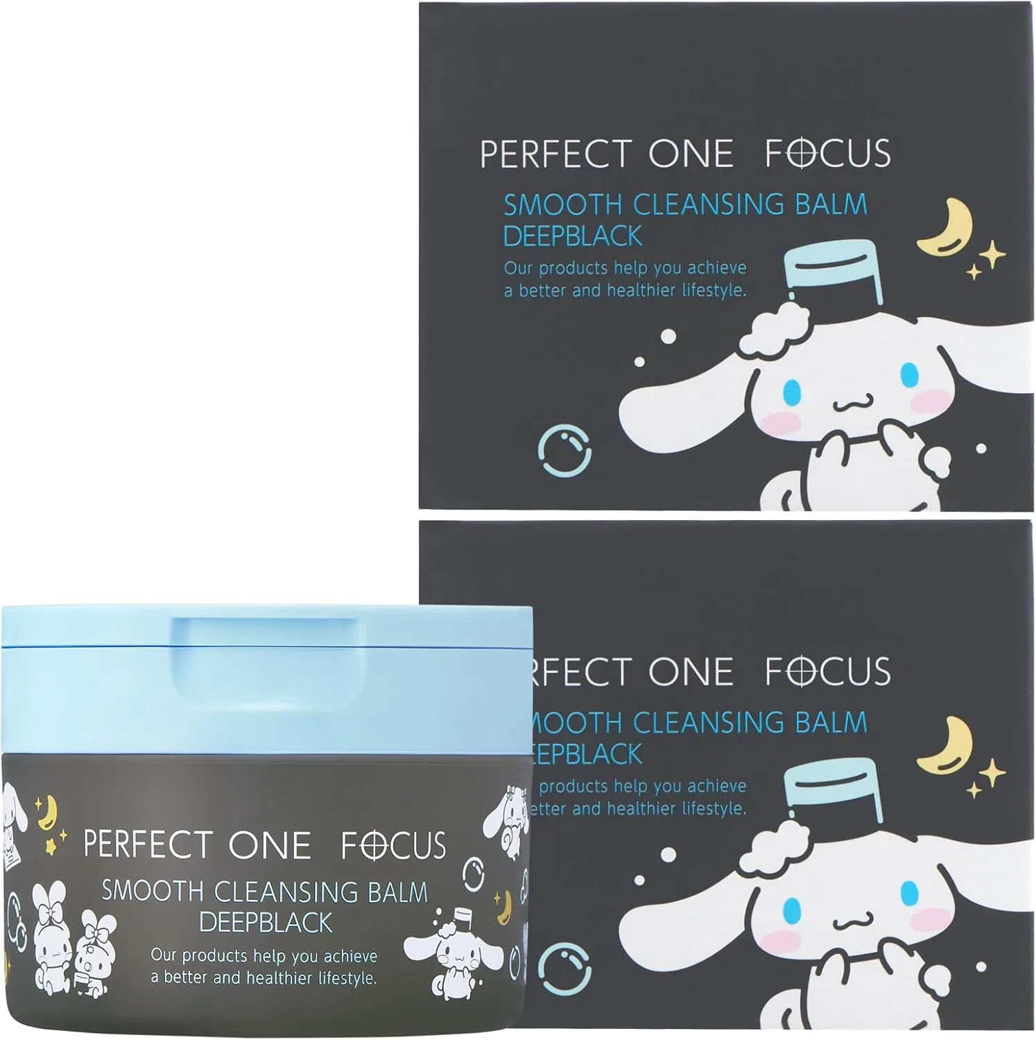 Набор Perfect One Focus — Бальзам для снятия макияжа Smooth Cleansing Balm , набор из 2 шт., 75 г, черный