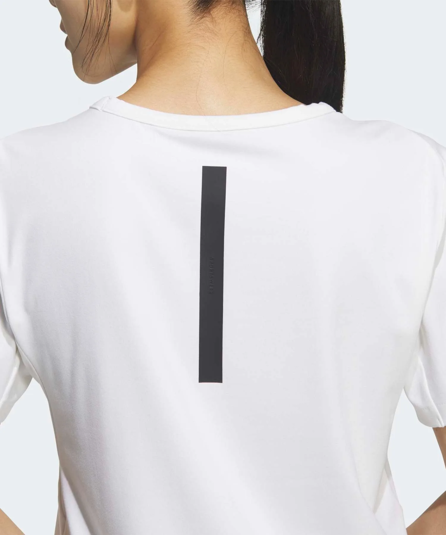 Женская футболка с коротким рукавом и логотипом adidas W ZNE SS Tshirts белая — фото 4