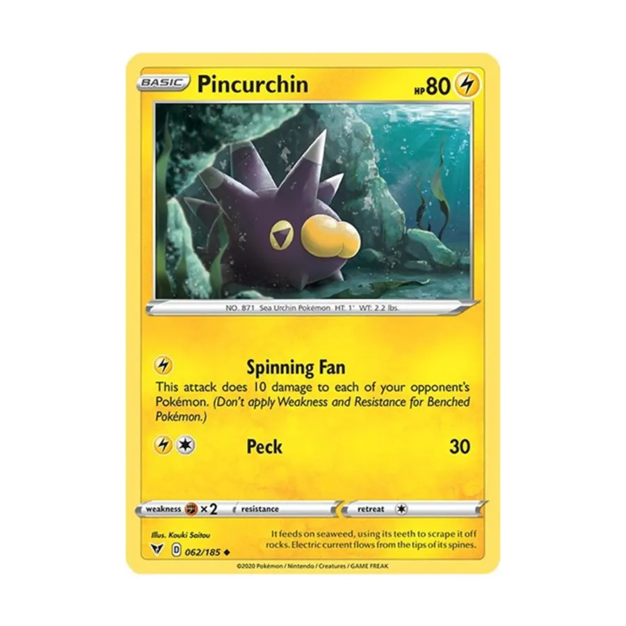 

CCG Пинкурчин (Ю) # 062/185, Pokemon - SWSH04 - Vivid Voltage - Singles