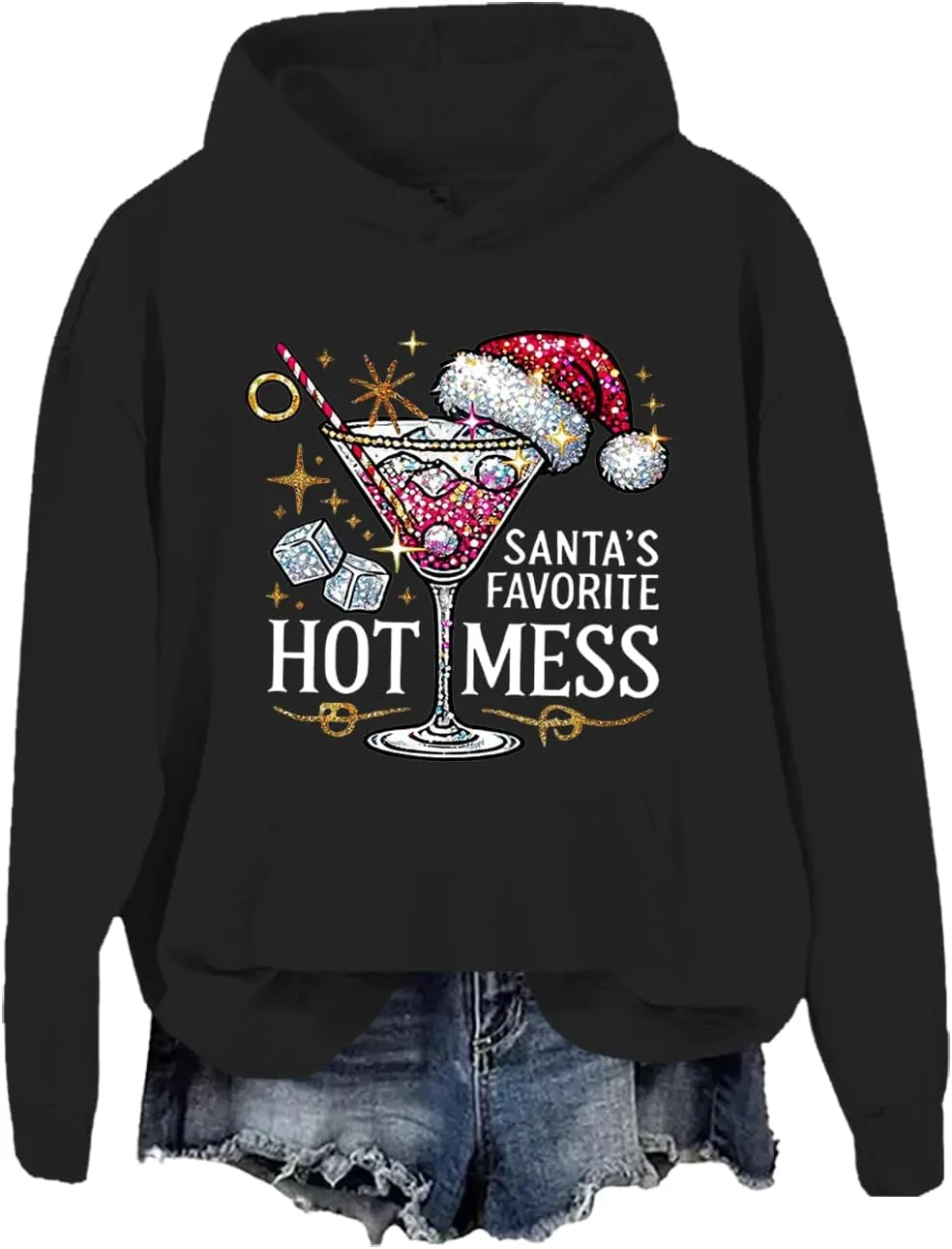 

Толстовка Santa's Favorite Hot Mess