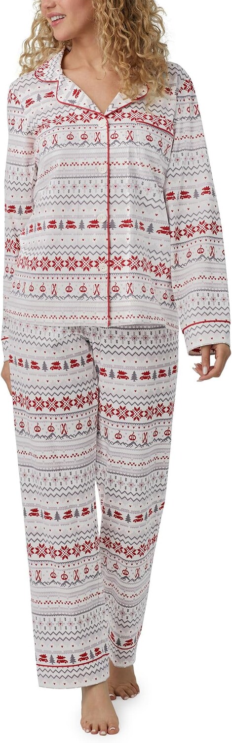 

Классический пижамный комплект с длинными рукавами Bedhead PJs, цвет Alpine Fair Isle
