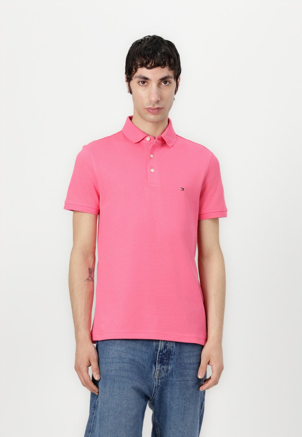 

Рубашка поло SLIM Tommy Hilfiger, розовый