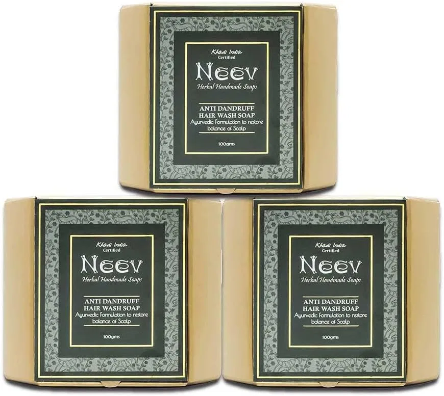 Набор мыла для волос Neev Triphala 3x100 г травяной