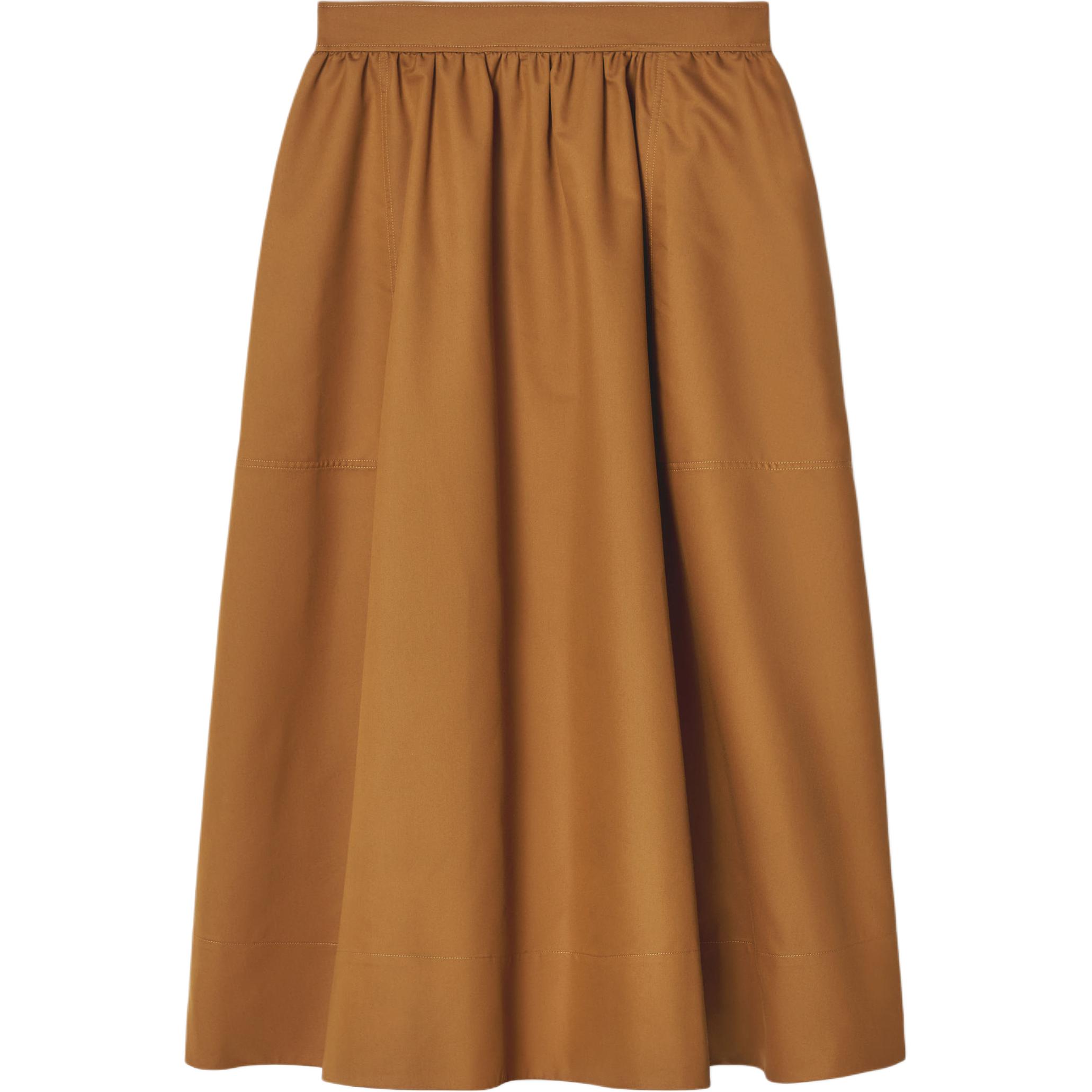 

COS Повседневная длинная юбка женская коричневая