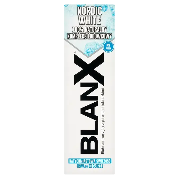 Неабразивная зубная паста, 75 мл Blanx Nordic white — фото 2