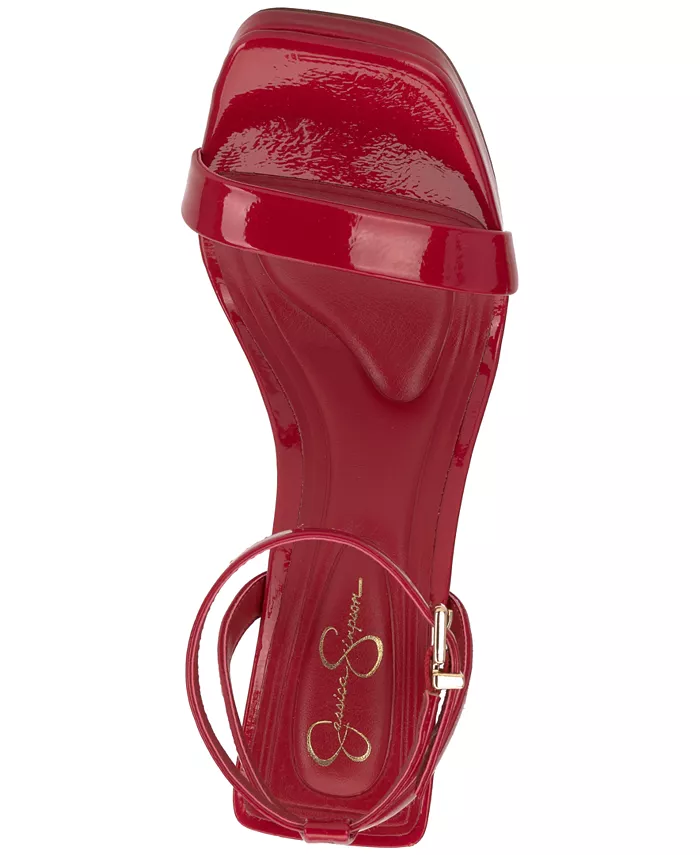 Женские босоножки Adonia на платформе Jessica Simpson, красный — фото 4