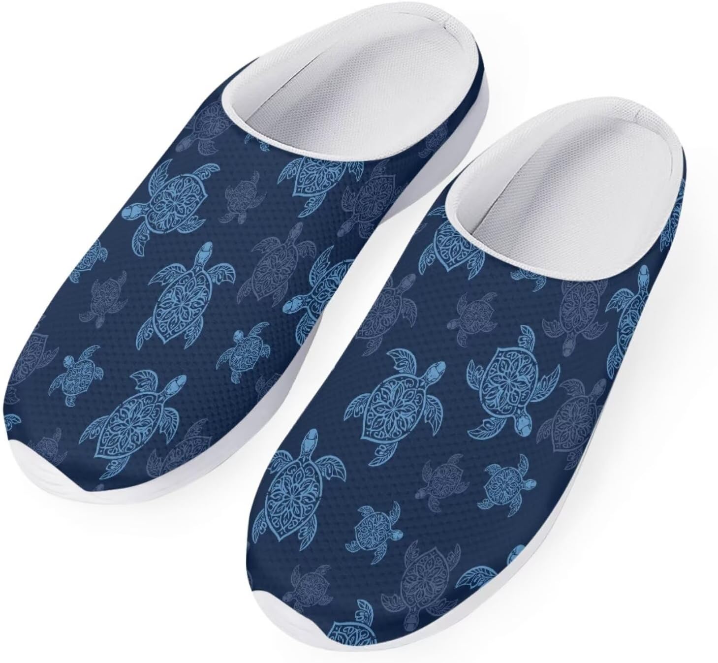 

Женские мюли-кроссовки Forchrinse Tropical Hibiscus Palm с сеткой, легкие и дышащие, для прогулок, Sea Turtles