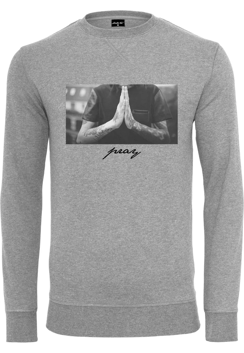 

Свитер MisterTee с круглым вырезом "MisterTee Men's Pray Crewneck", серый