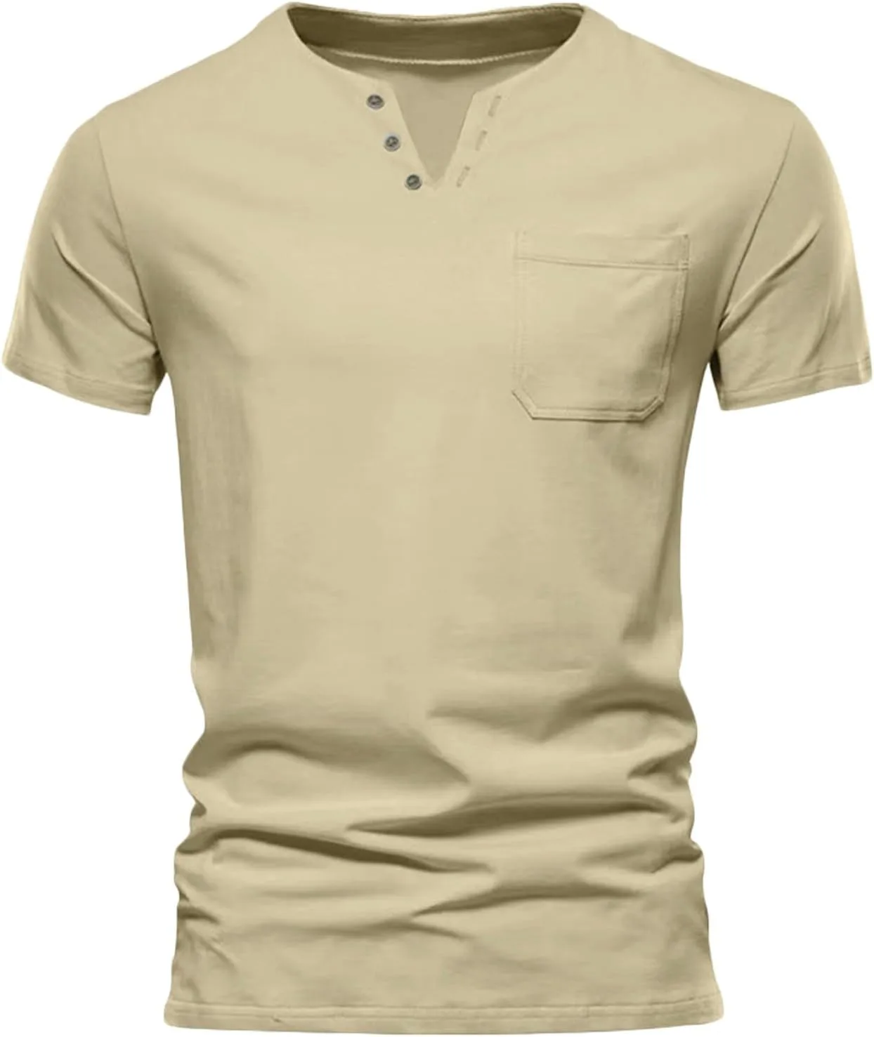 

Мужская футболка с коротким рукавом и V-образным вырезом