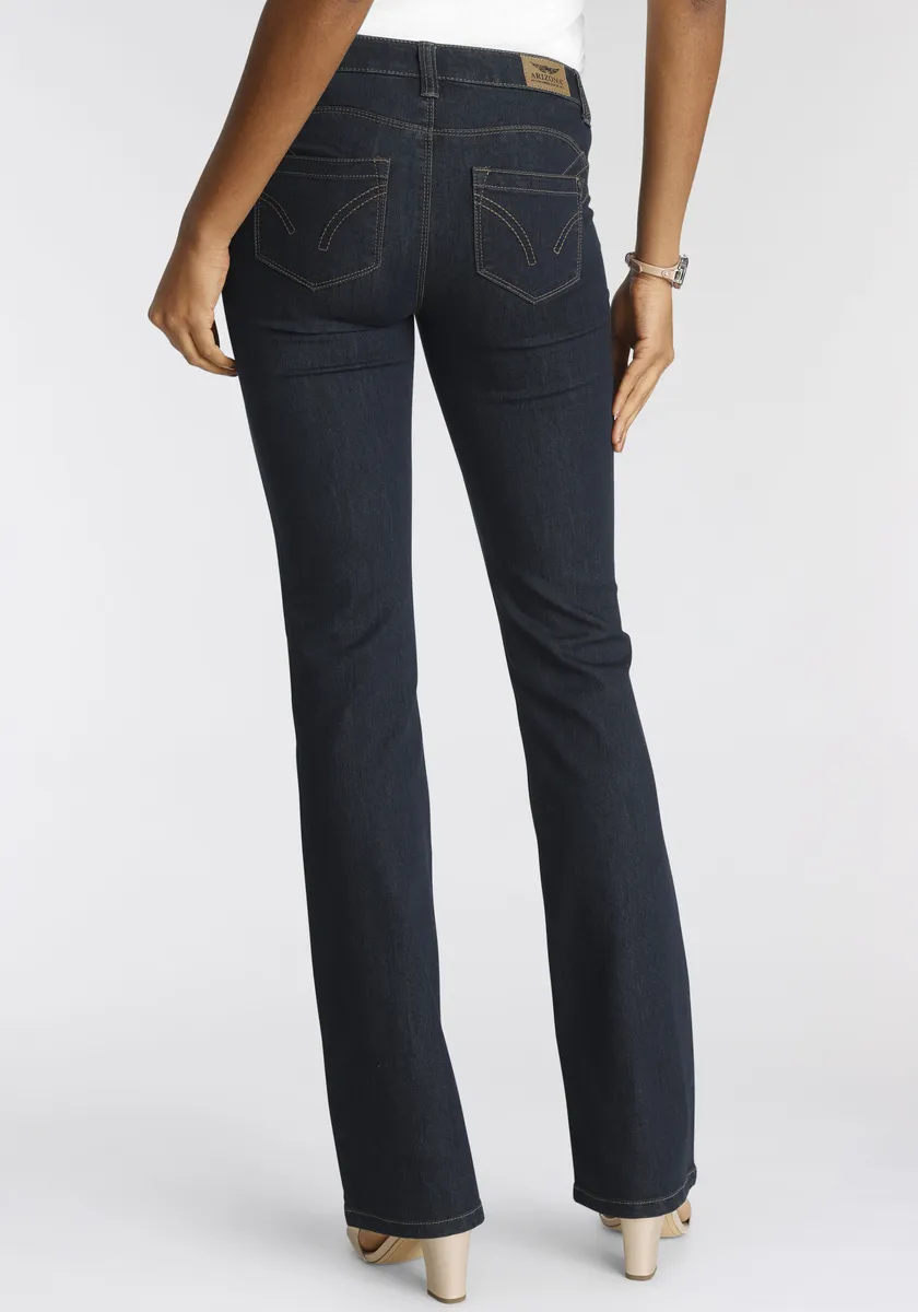 

Джинсы Arizona Bootcut "Shaping", средняя талия, цвет Rinsed