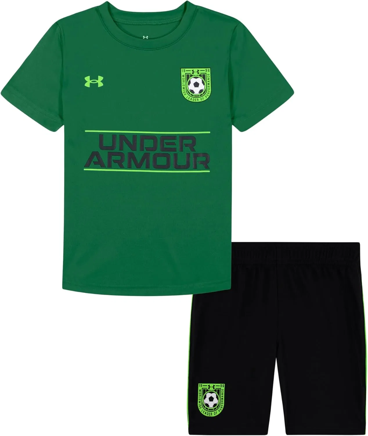 Детский спортивный комплект из футболки и шорт Under Armour, Team Kelly Soccer