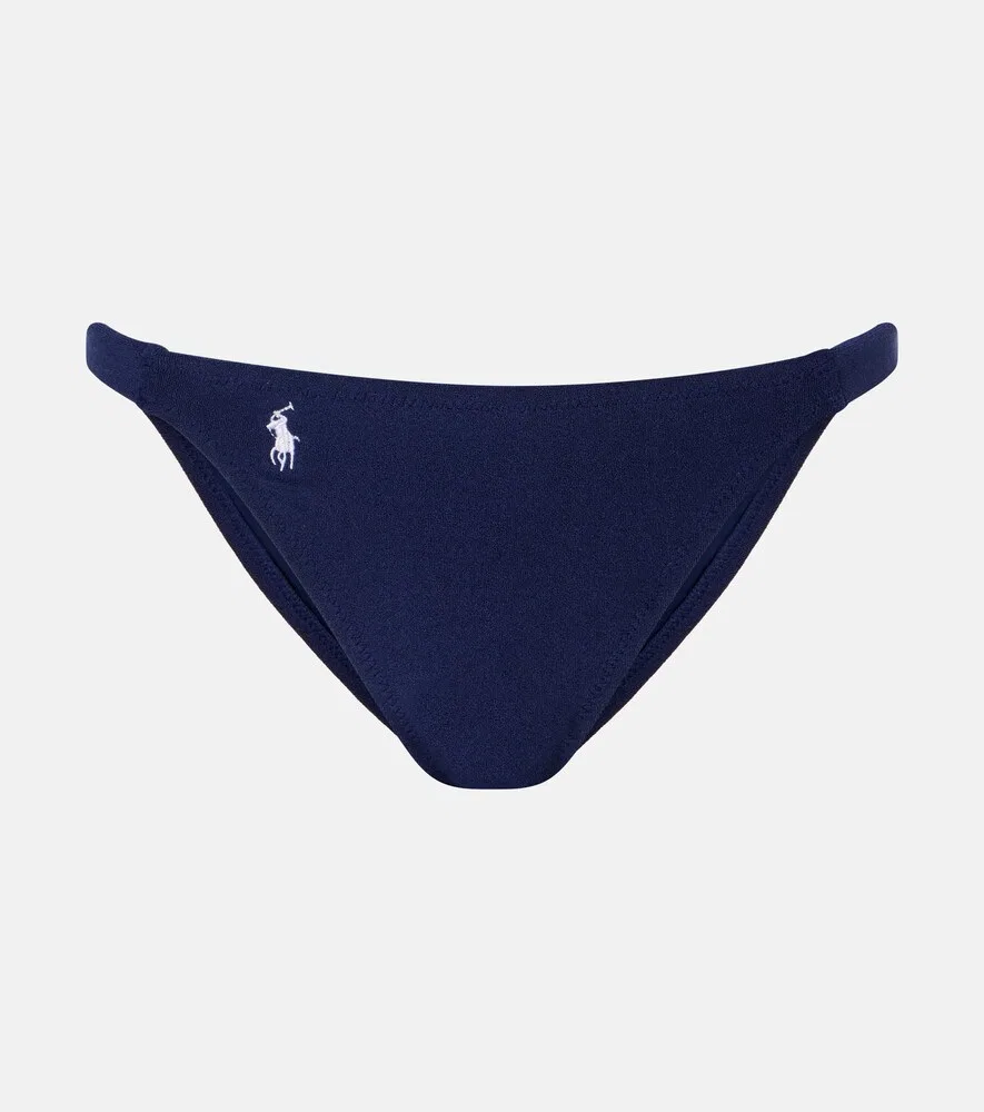 Вышитые плавки от бикини Polo Ralph Lauren, синий