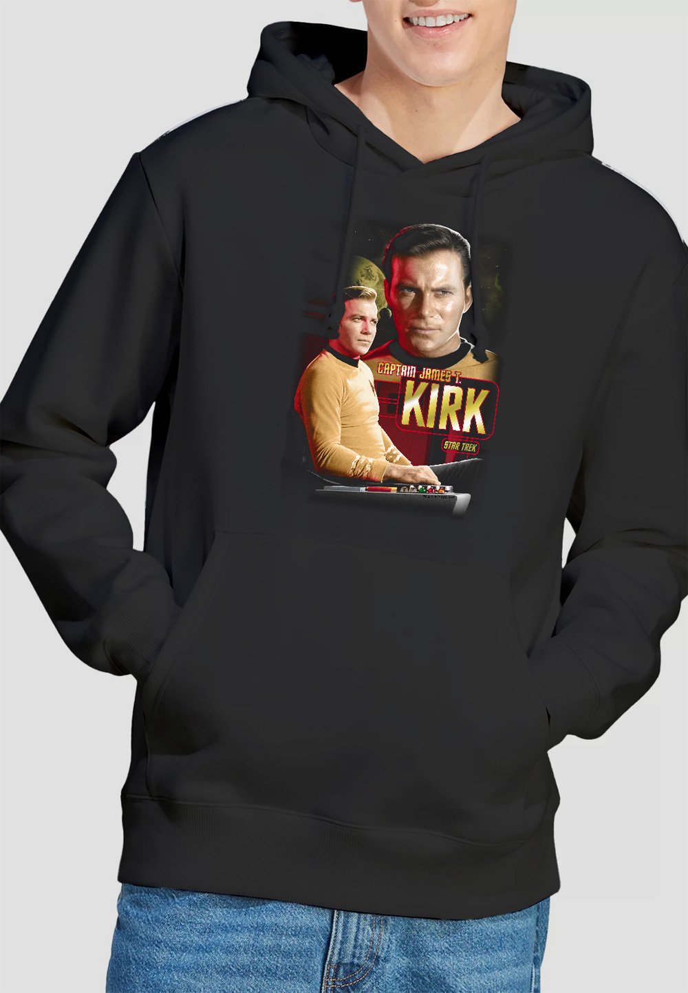 

Толстовка STAR TREK CAPTAIN KIRK Cotton Soul, черный