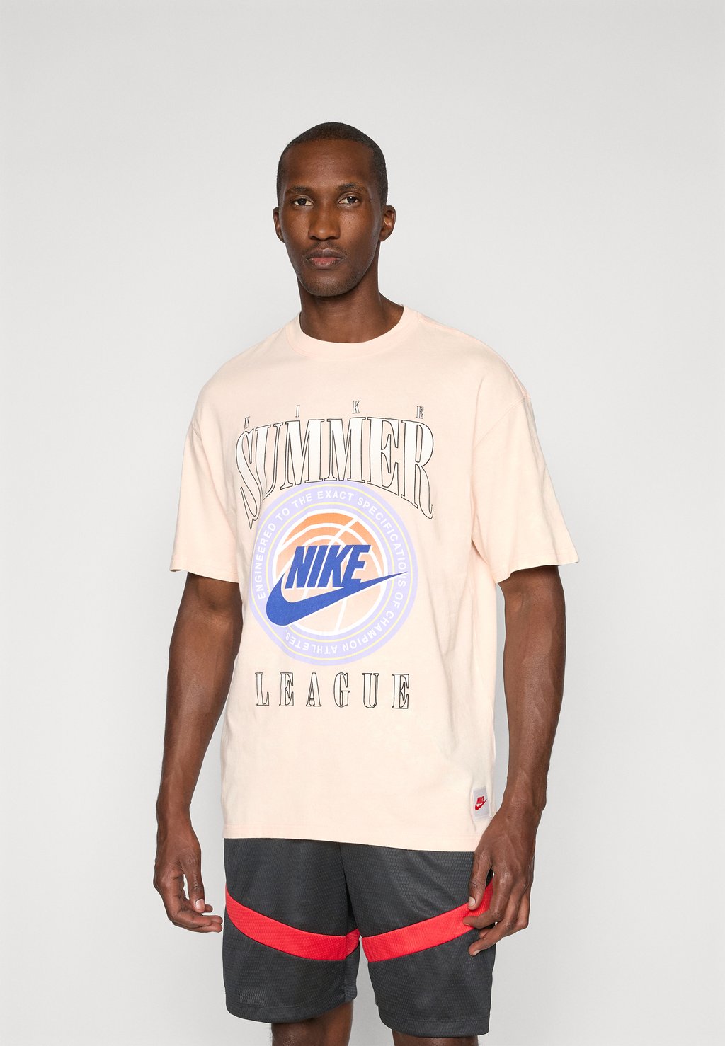 

Футболка с принтом TEE Nike Performance, коралловый