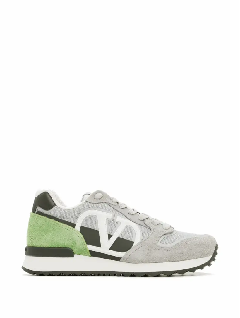 

Комбинированные кроссовки V-logo Valentino Garavani, серый