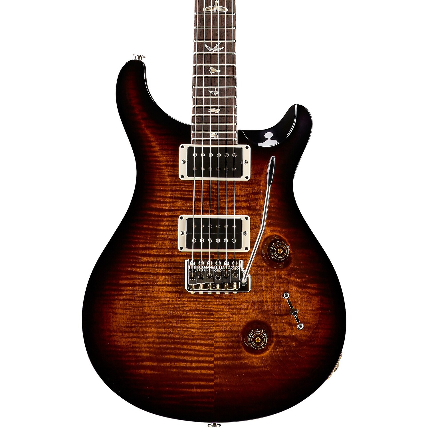 

PRS Custom 24 Топ из резного фигурного клена с тремоло Gen 3 Solidbody Электрогитара Black Gold Burst