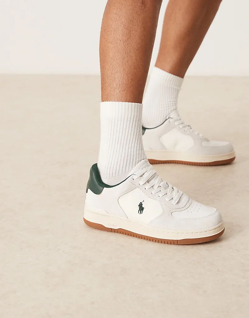 

Кроссовки Polo Ralph Lauren Masters Court белого и зеленого цветов