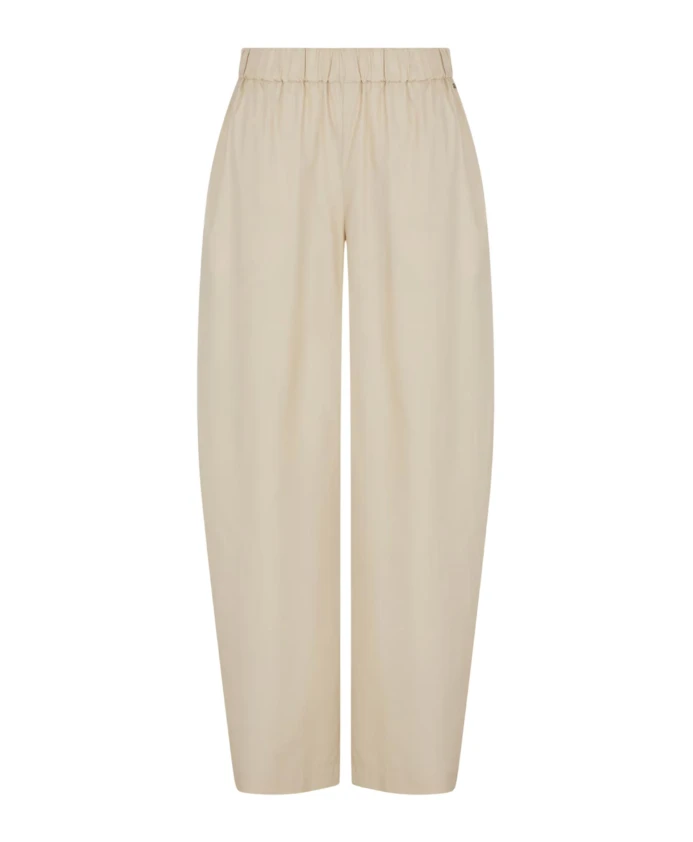 

Брюки широкого кроя с эластичным поясом Armani Exchange, бежевый