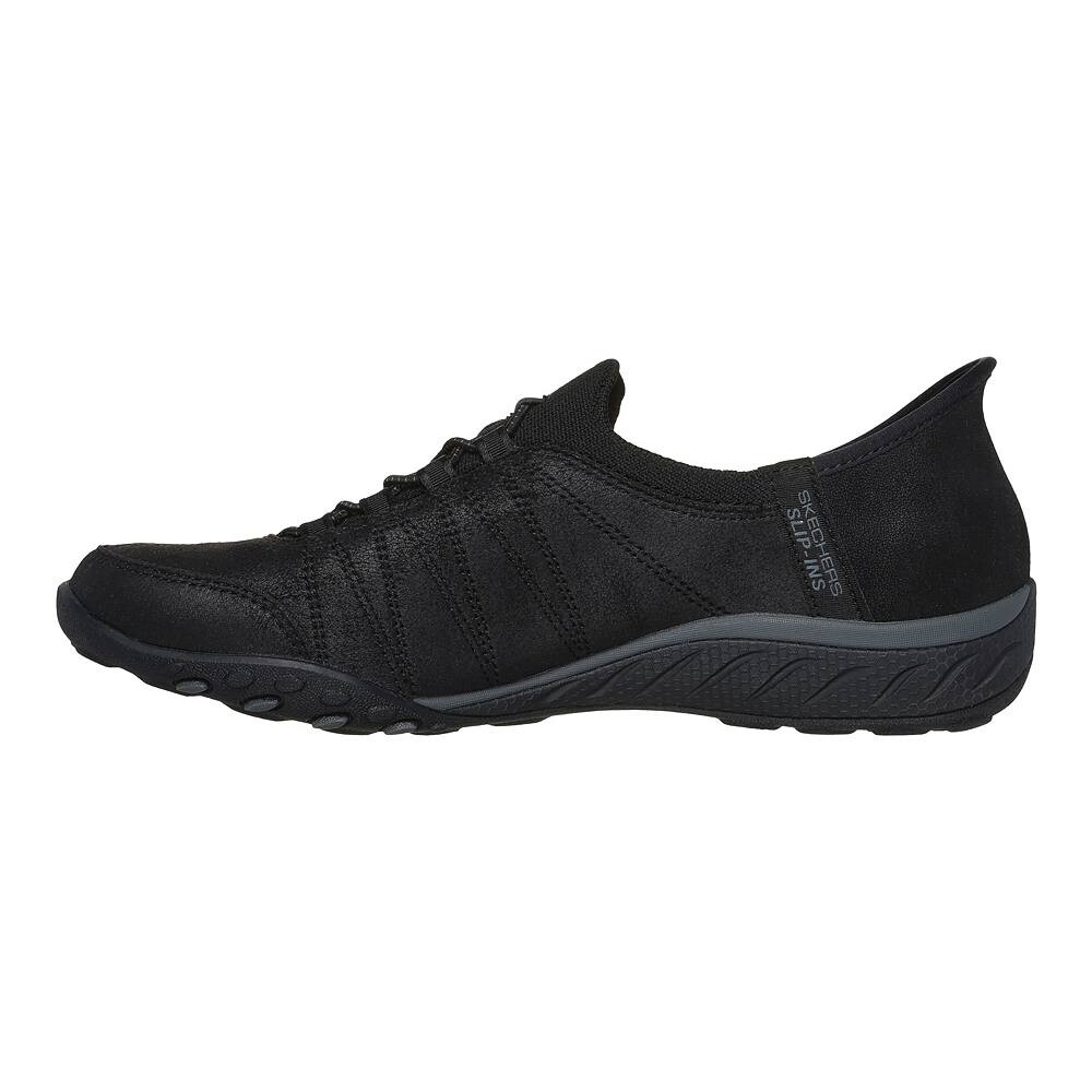 Женская обувь Skechers Hands Free Slip-ins Relaxed Fit Breathe Easy Home Body, черный — фото 3