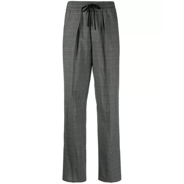 

Брюки priska high-waist plaid trousers Etoile Isabel Marant, серый