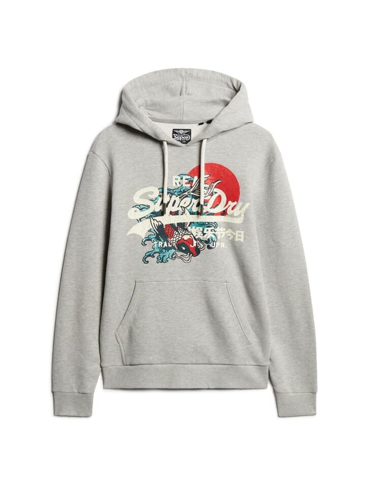 

Толстовка Superdry, светло-серый